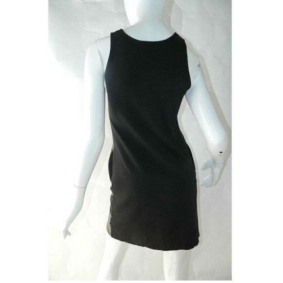 Three Dots Dress Gold  Metallic Stripes Sleeveless Dress Size X-Small - Picture 6 of 8